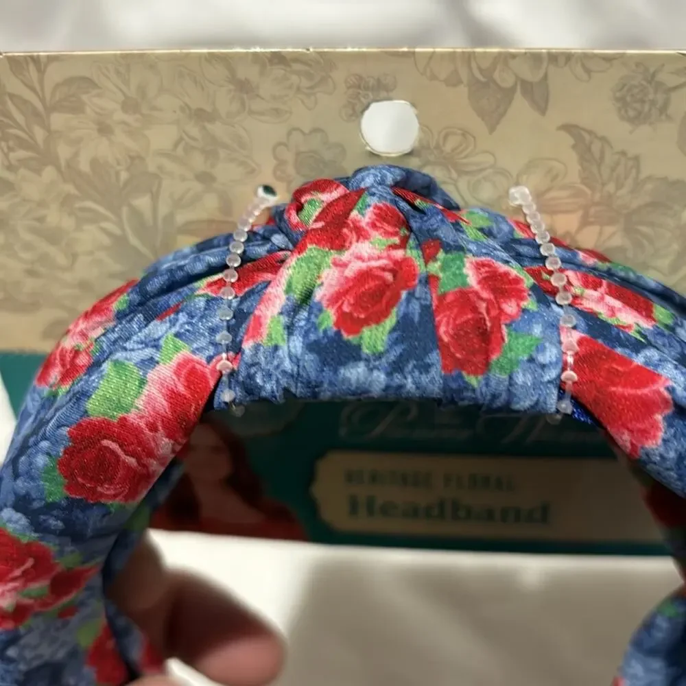Pioneer woman floral headbands blue rose teal floral NWT perfect new condition